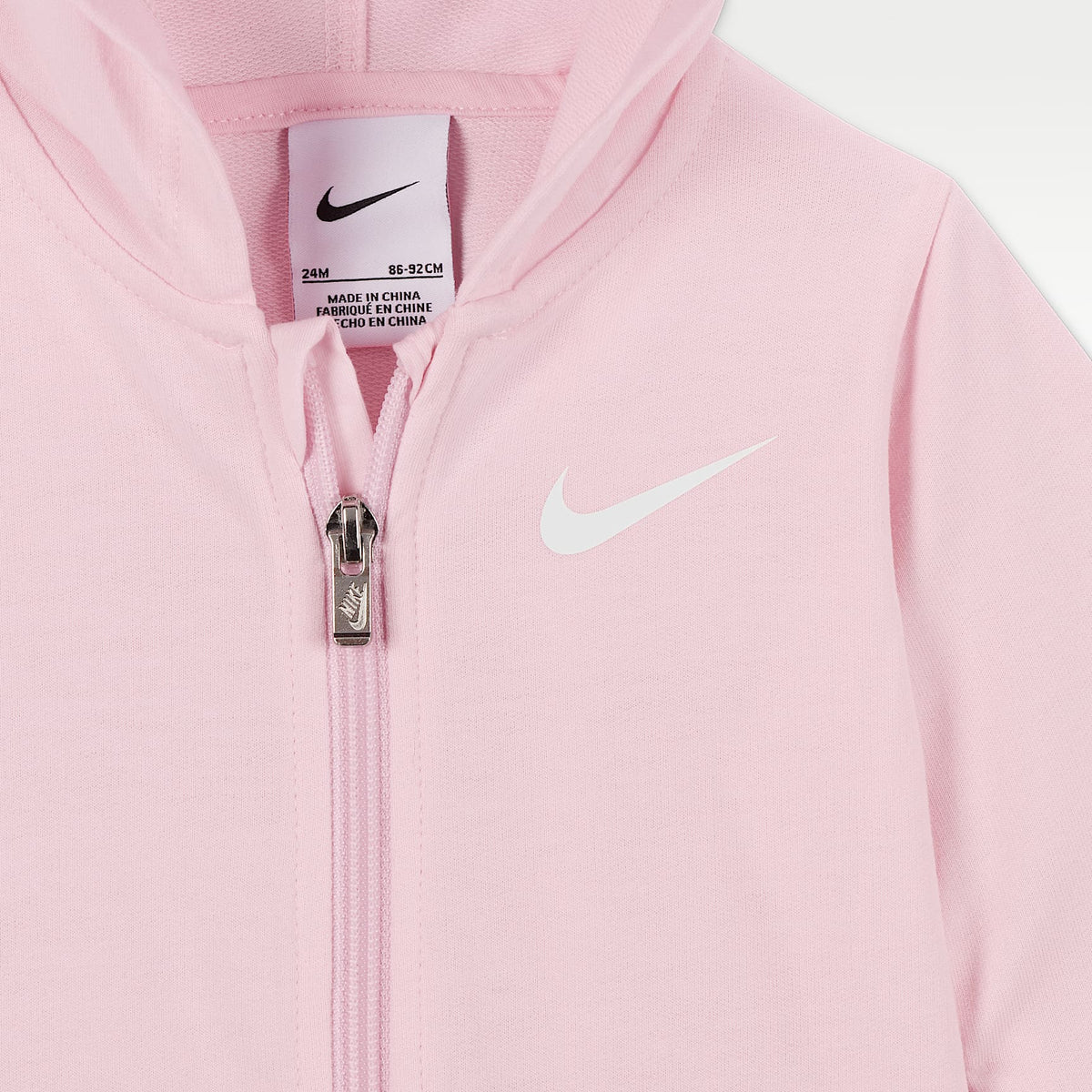 Mono con gorro para bebé (12 a 24 meses) Nike Baby Essentials – Espuma rosa – vista 3