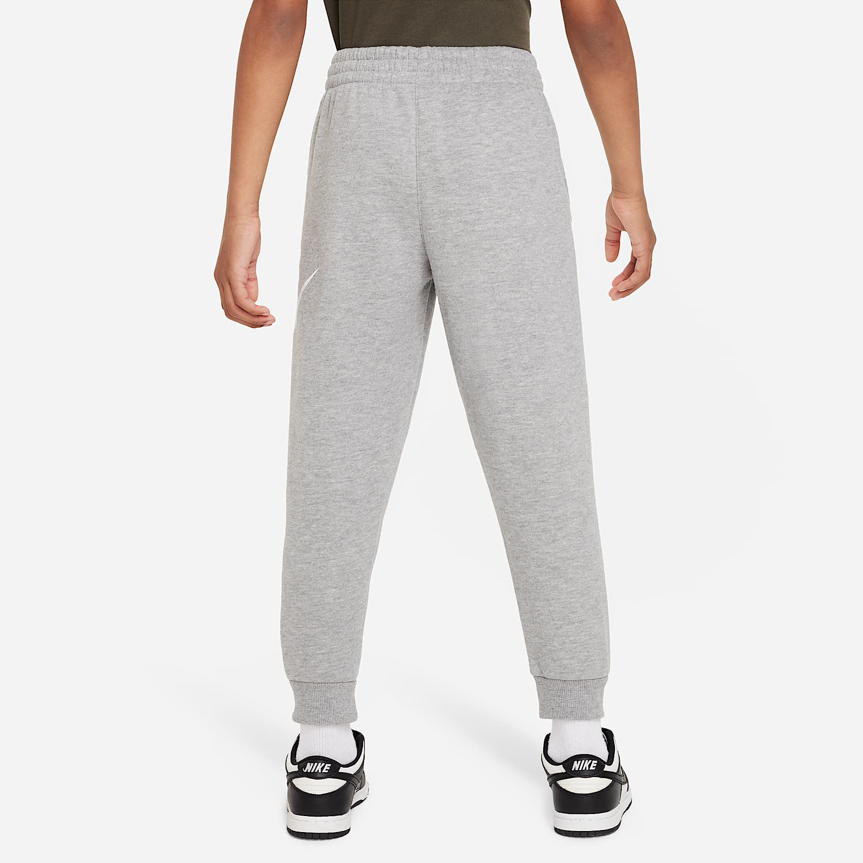 Joggers para niños talla pequeña Nike Sportswear Club Fleece – Gris oscuro jaspeado – vista 2