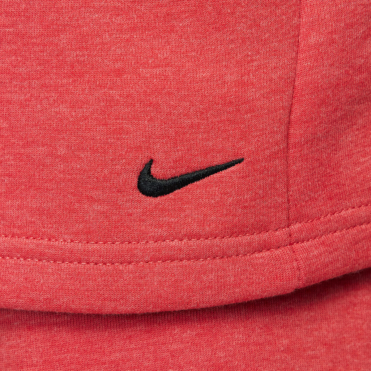 Conjunto de playera y shorts de Tech Fleece infantil Nike – Rojo universitario claro jaspeado – vista 7