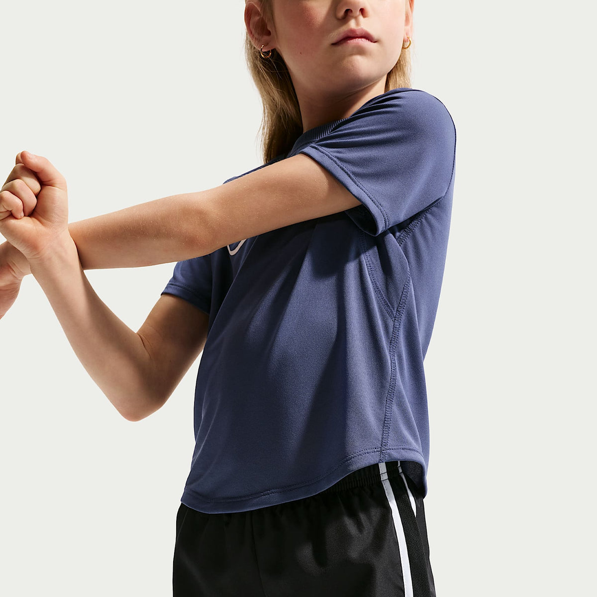 Shorts Dri-FIT Tempo para niños talla pequeña Nike – Negro – vista 4