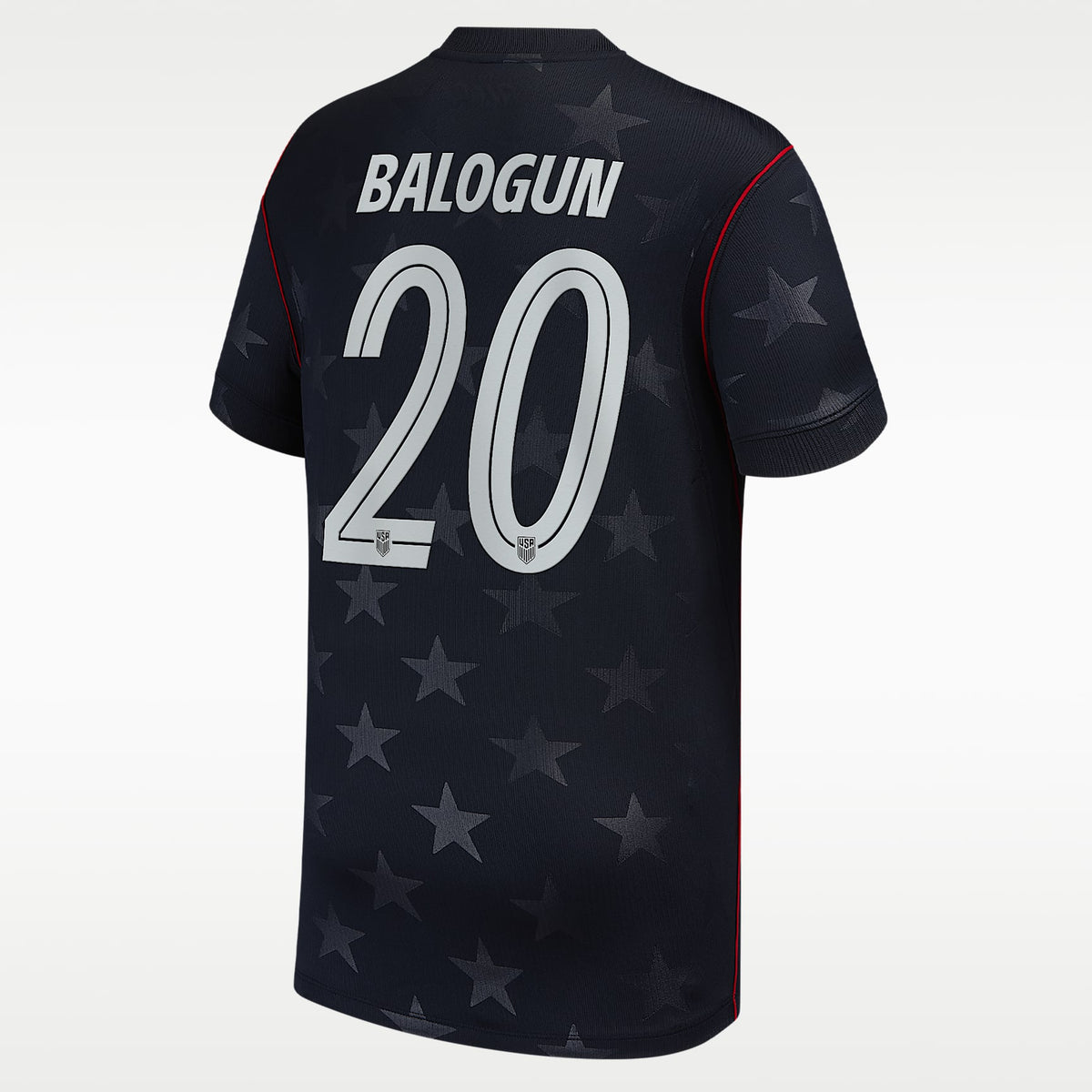 Jersey de fútbol Nike Dri-FIT para niños talla grande Folarin Balogun USMNT 2026 Stadium visitante – Azul – vista 1