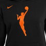 Sudadera con gorro sin cierre WNBA Nike para niños talla grande Team 13 – Negro – vista 4