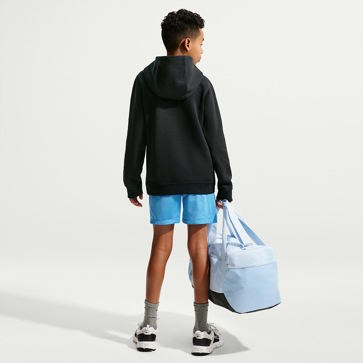 Sudadera con gorro sin cierre de lucha para niños talla grande Nike – Negro – vista 5