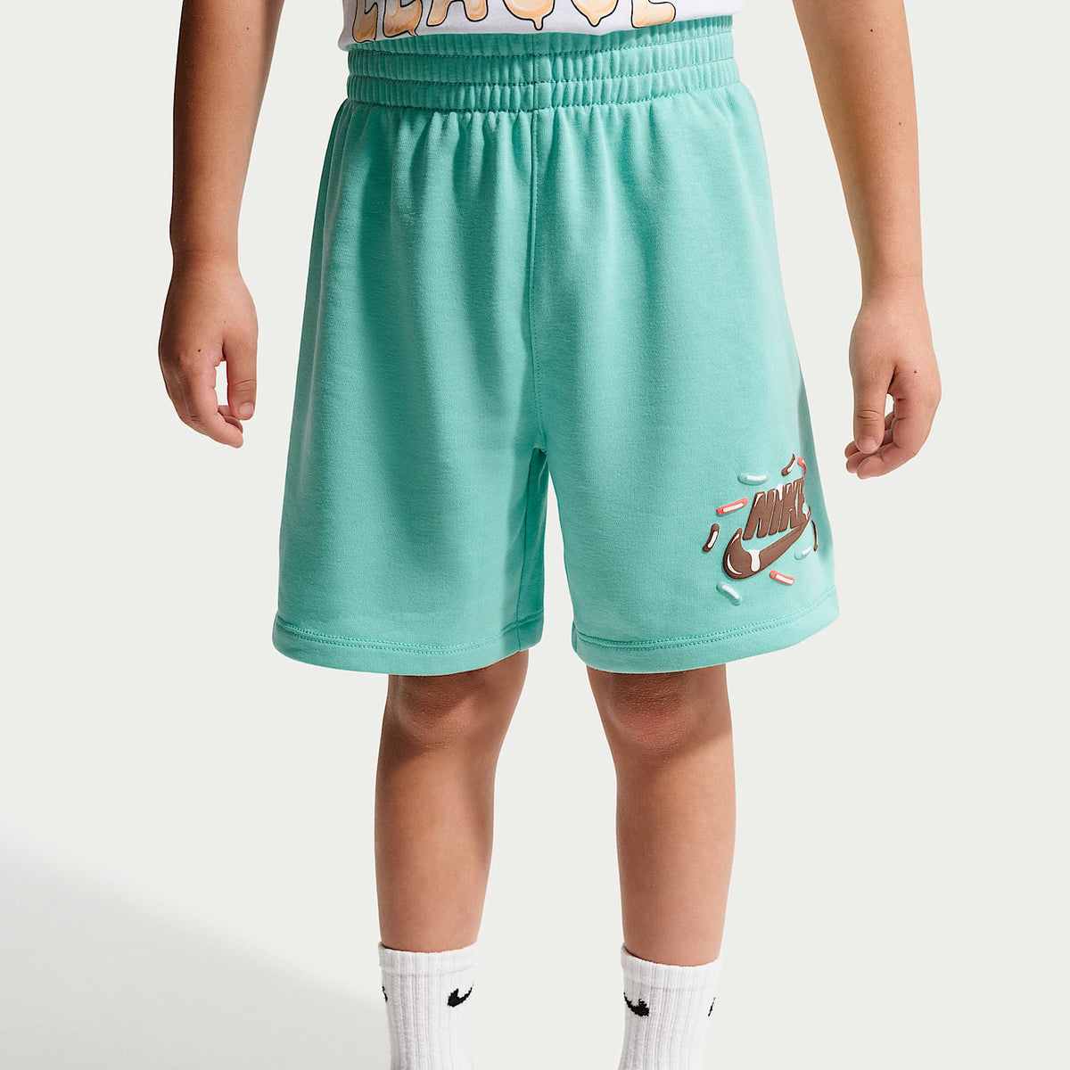Conjunto de shorts de 2 piezas Sundae League para niños talla pequeña Nike Sportswear – Turquesa desteñido – vista 4