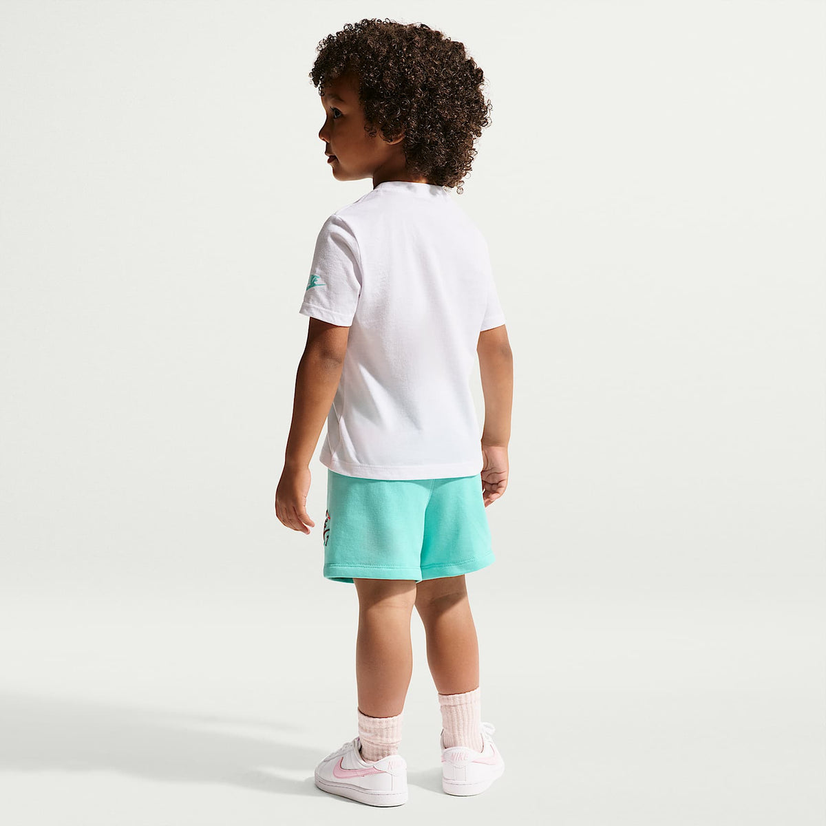 Conjunto de shorts de 2 piezas Sundae League infantil Nike Sportswear – Turquesa desteñido – vista 7