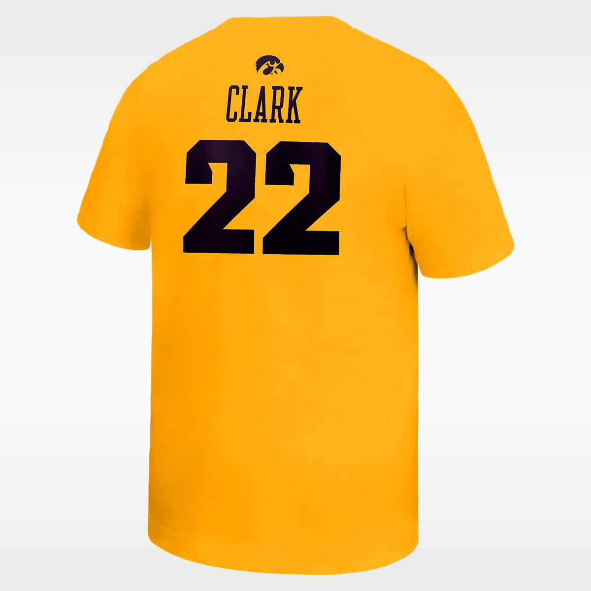 Playera universitaria Nike para niños talla grande Caitlin Clark Iowa – Oro/Negro/Negro – vista 2