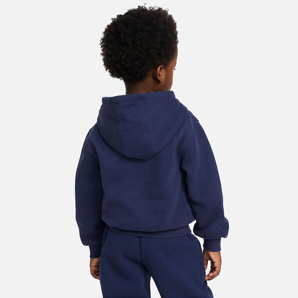 Sudadera con gorro sin cierre infantil Nike Sportswear Club Fleece – Azul marino medianoche – vista 2