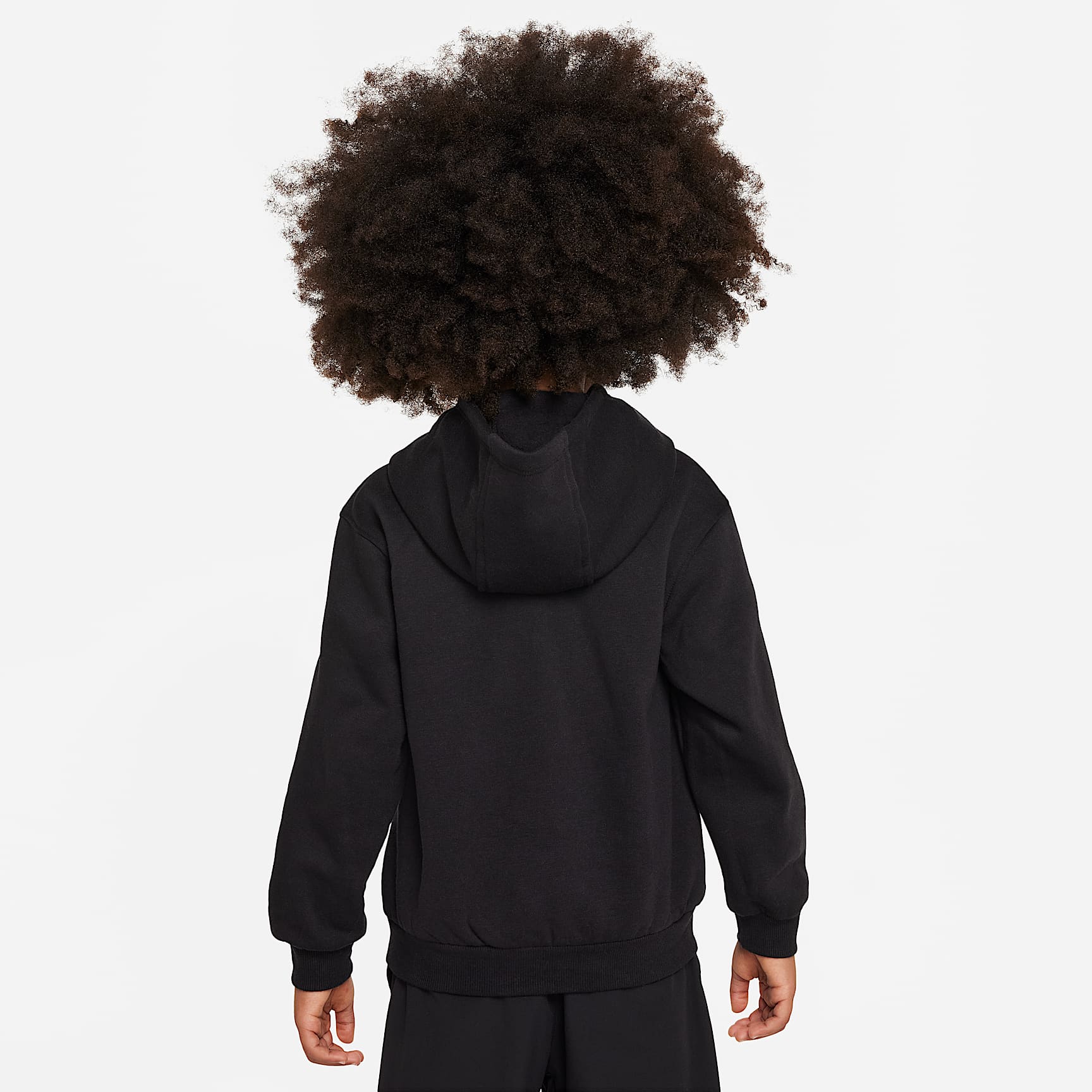 Sudadera con gorro sin cierre para niños talla pequeña Nike Sportswear Club Fleece – Negro – vista 2