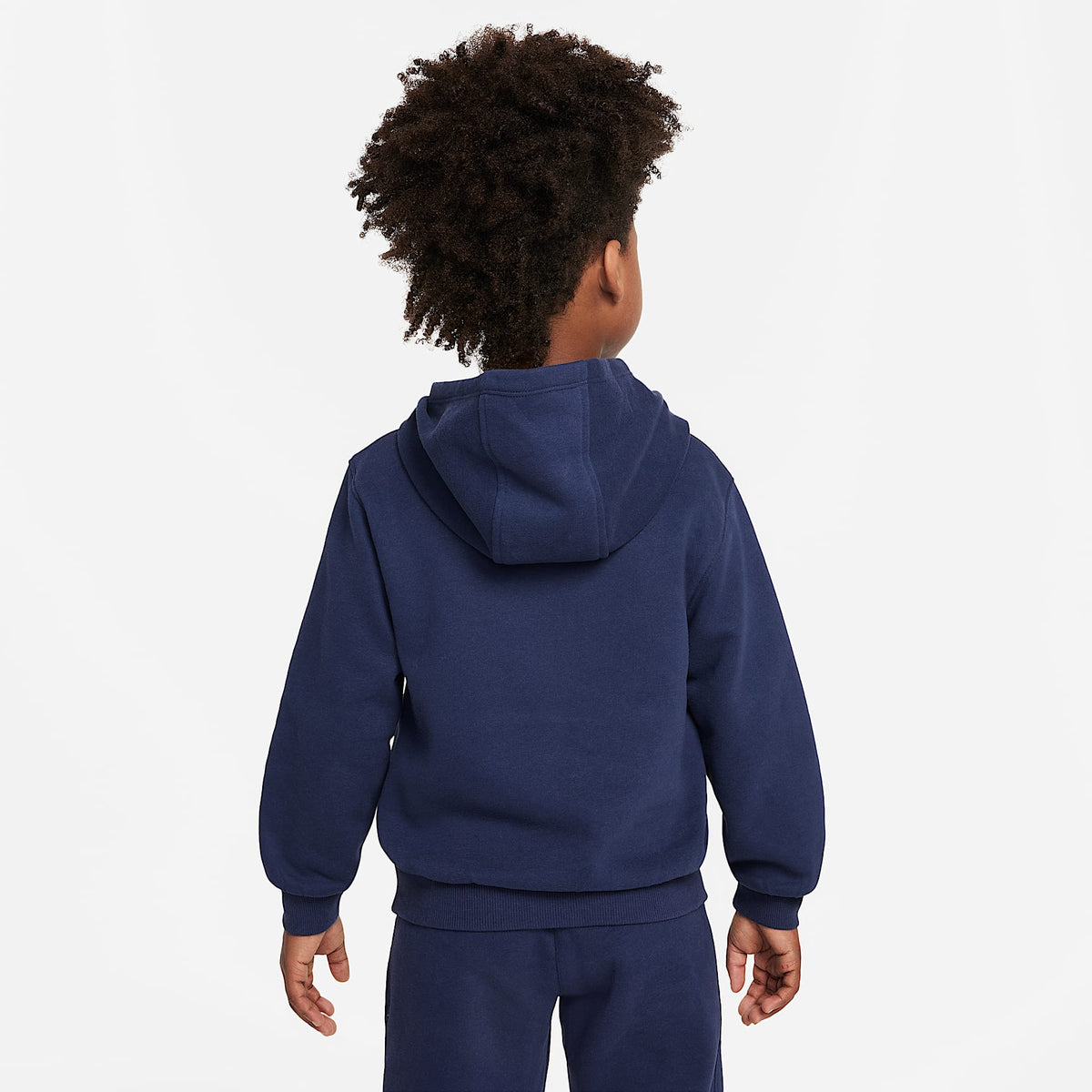 Sudadera con gorro sin cierre para niños talla pequeña Nike Sportswear Club Fleece – Azul marino medianoche – vista 2