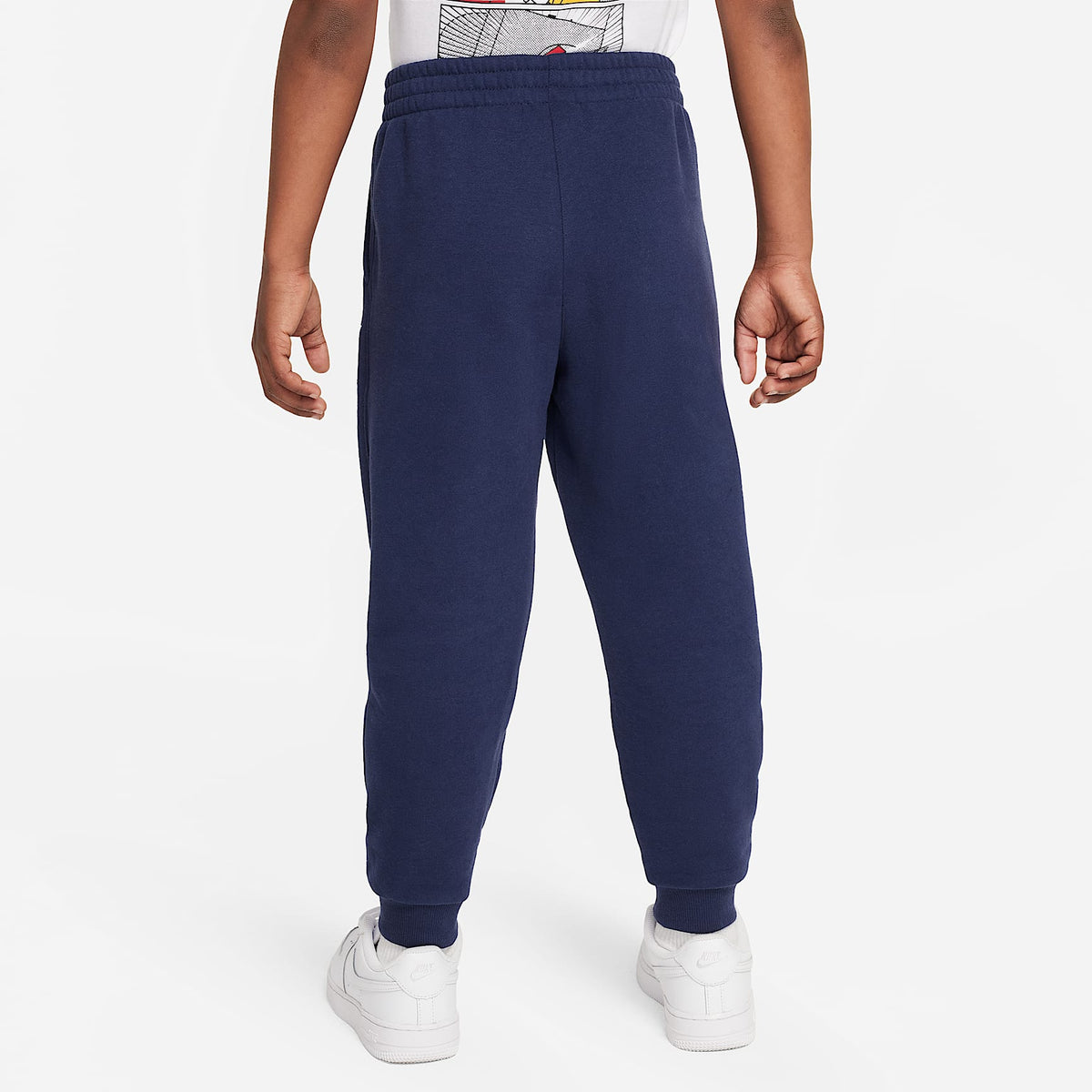Joggers para niños talla pequeña Nike Sportswear Club Fleece – Azul marino medianoche – vista 2