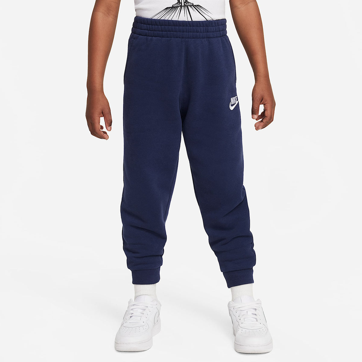 Joggers para niños talla pequeña Nike Sportswear Club Fleece – Azul marino medianoche – vista 1