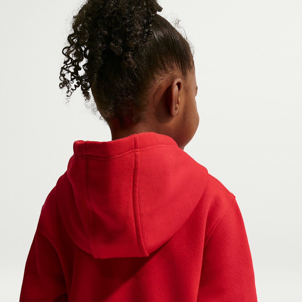 Sudadera con gorro sin cierre infantil Nike Sportswear Club Fleece – Rojo universitario – vista 2