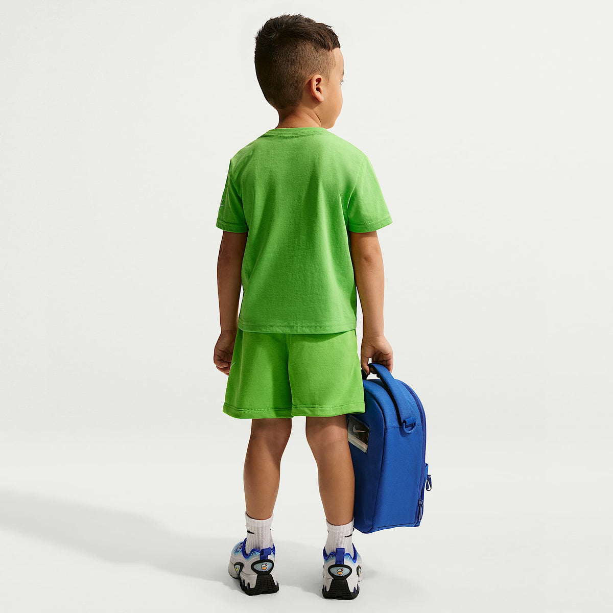 Shorts infantil Nike Sportswear Club French Terry – Verde – vista 5
