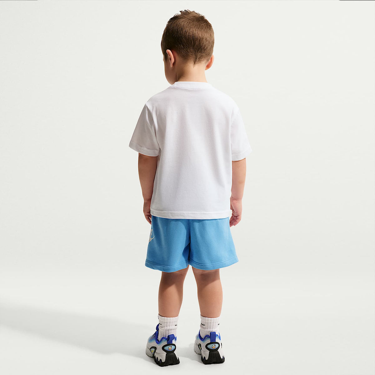 Shorts infantil Nike Sportswear Club French Terry – Azul – vista 5