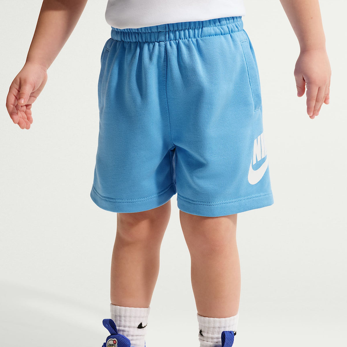 Shorts infantil Nike Sportswear Club French Terry – Azul – vista 2