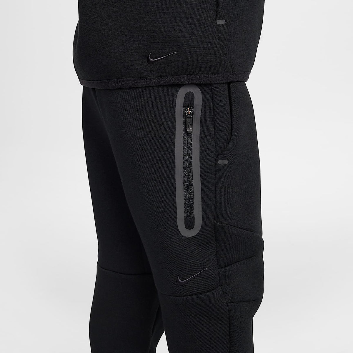 Conjunto de 2 piezas de Tech Fleece de cierre completo infantil Nike Sportswear – Negro – vista 8