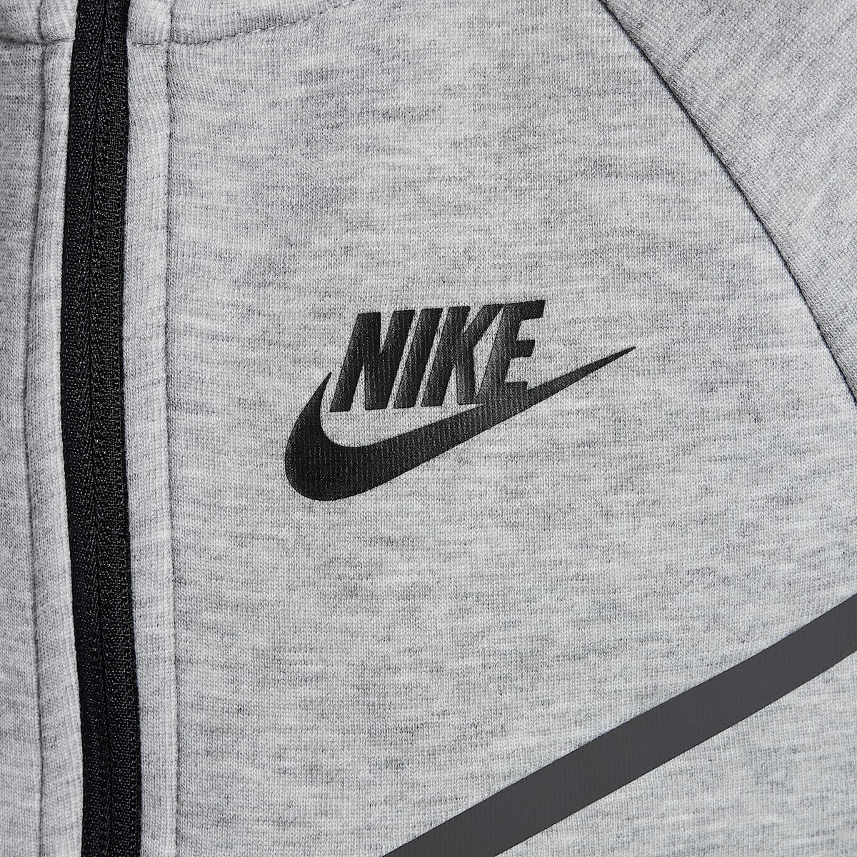 Conjunto de 2 piezas de sudadera de cierre completo Tech Fleece para niños talla pequeña Nike Sportswear – Gris oscuro jaspeado – vista 5