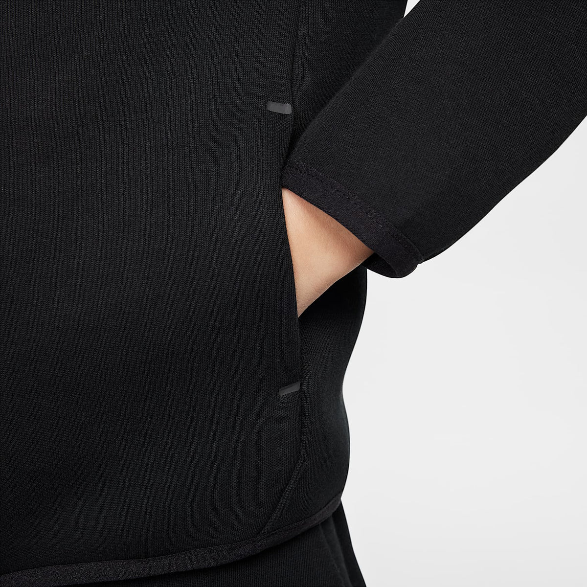 Conjunto de 2 piezas de Tech Fleece de cierre completo infantil Nike Sportswear – Negro – vista 4
