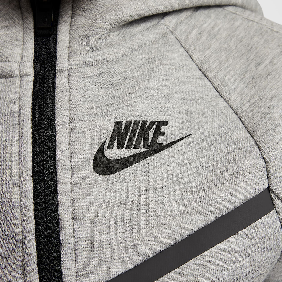 Conjunto de 2 piezas de Tech Fleece de cierre completo infantil Nike Sportswear – Gris oscuro jaspeado – vista 4