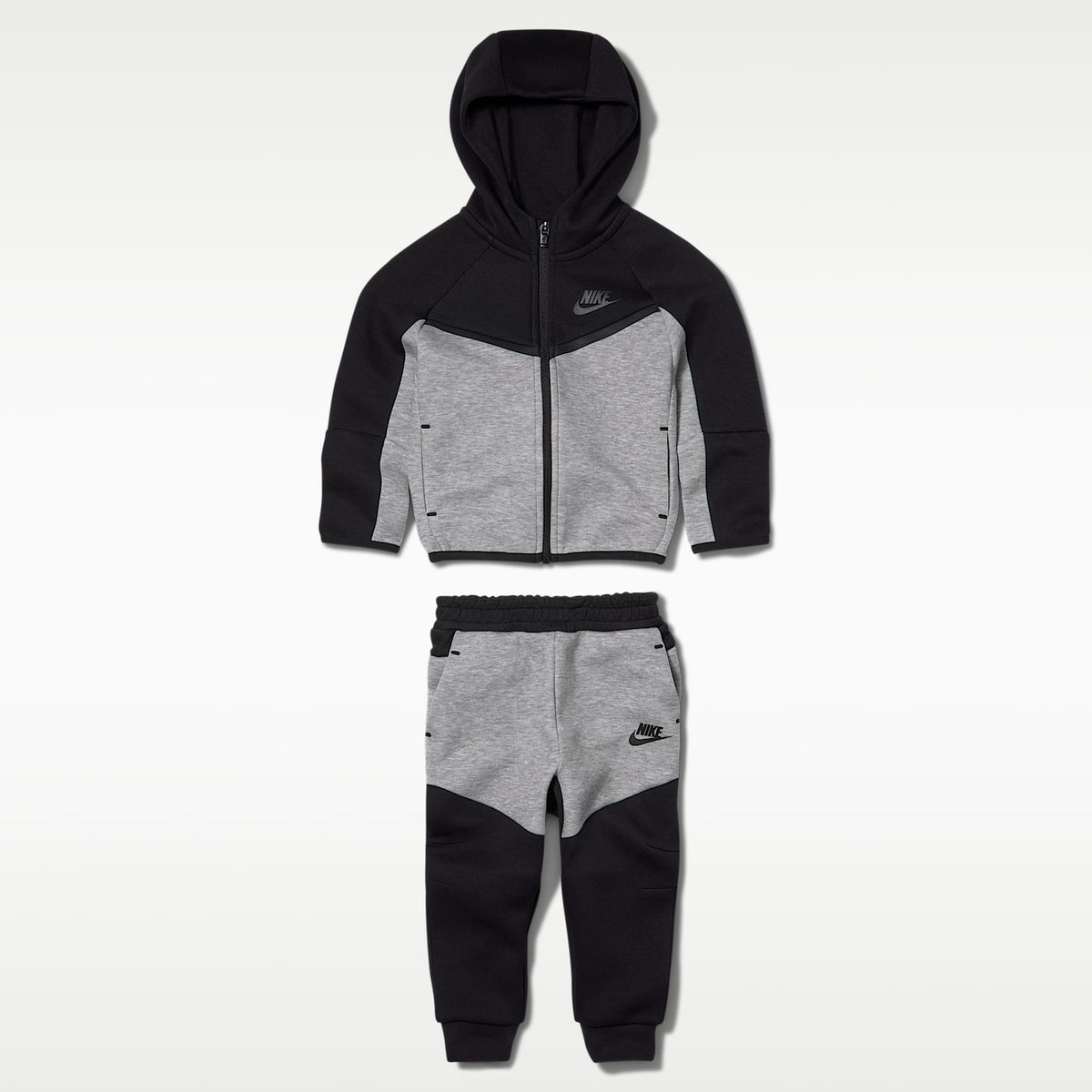 Conjunto de 2 piezas de Tech Fleece de cierre completo para bebé (12 a 24 meses) Nike Sportswear – Negro/Multicolor – vista 1