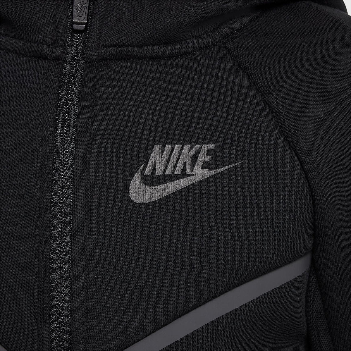 Conjunto de 2 piezas de sudadera de cierre completo Tech Fleece para niños talla pequeña Nike Sportswear – Negro – vista 5