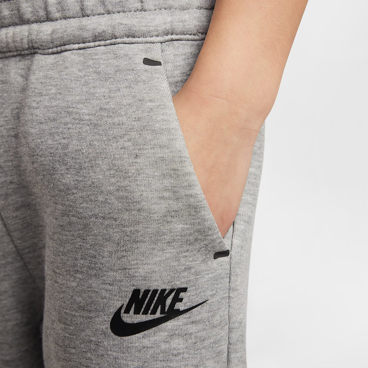 Conjunto de 2 piezas de Tech Fleece de cierre completo infantil Nike Sportswear – Gris oscuro jaspeado – vista 8