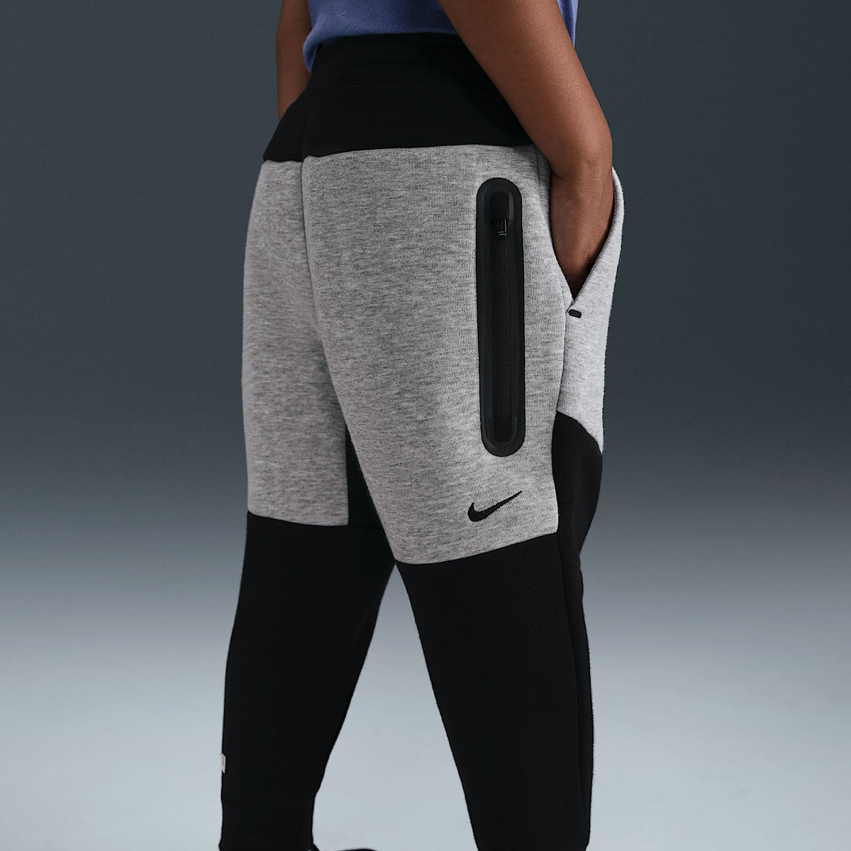 Conjunto de 2 piezas de Tech Fleece de cierre completo infantil Nike Sportswear – Negro/Multicolor – vista 5