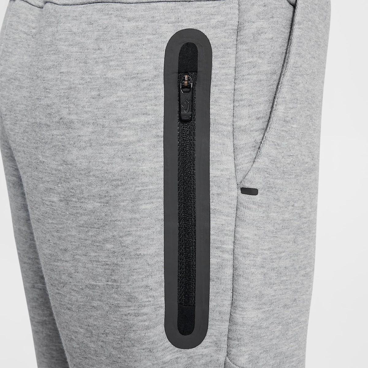 Conjunto de 2 piezas de sudadera de cierre completo Tech Fleece para niños talla pequeña Nike Sportswear – Gris oscuro jaspeado – vista 12