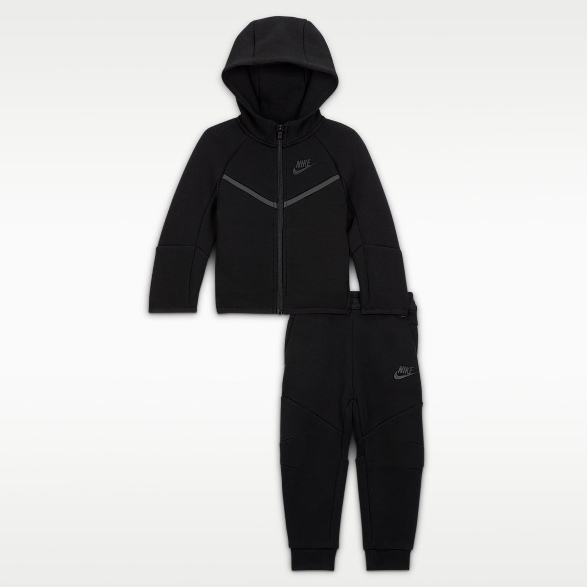 Conjunto de 2 piezas de Tech Fleece de cierre completo para bebé (12 a 24 meses) Nike Sportswear – Negro – vista 1