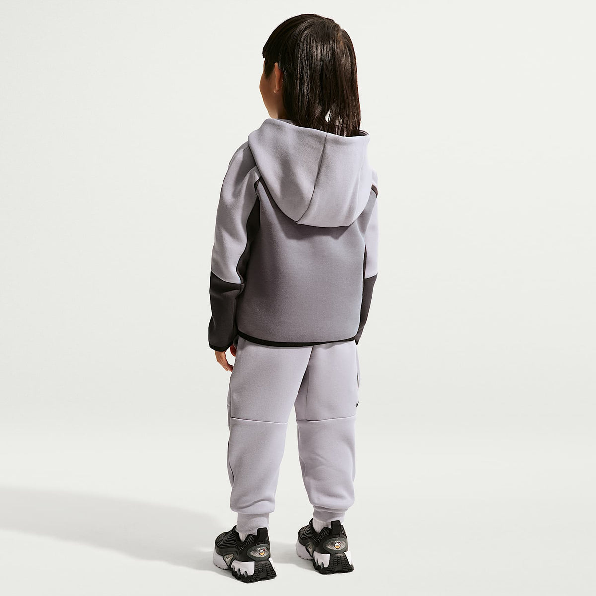 Conjunto de 2 piezas de Tech Fleece de cierre completo infantil Nike Sportswear – Gris lobo – vista 7