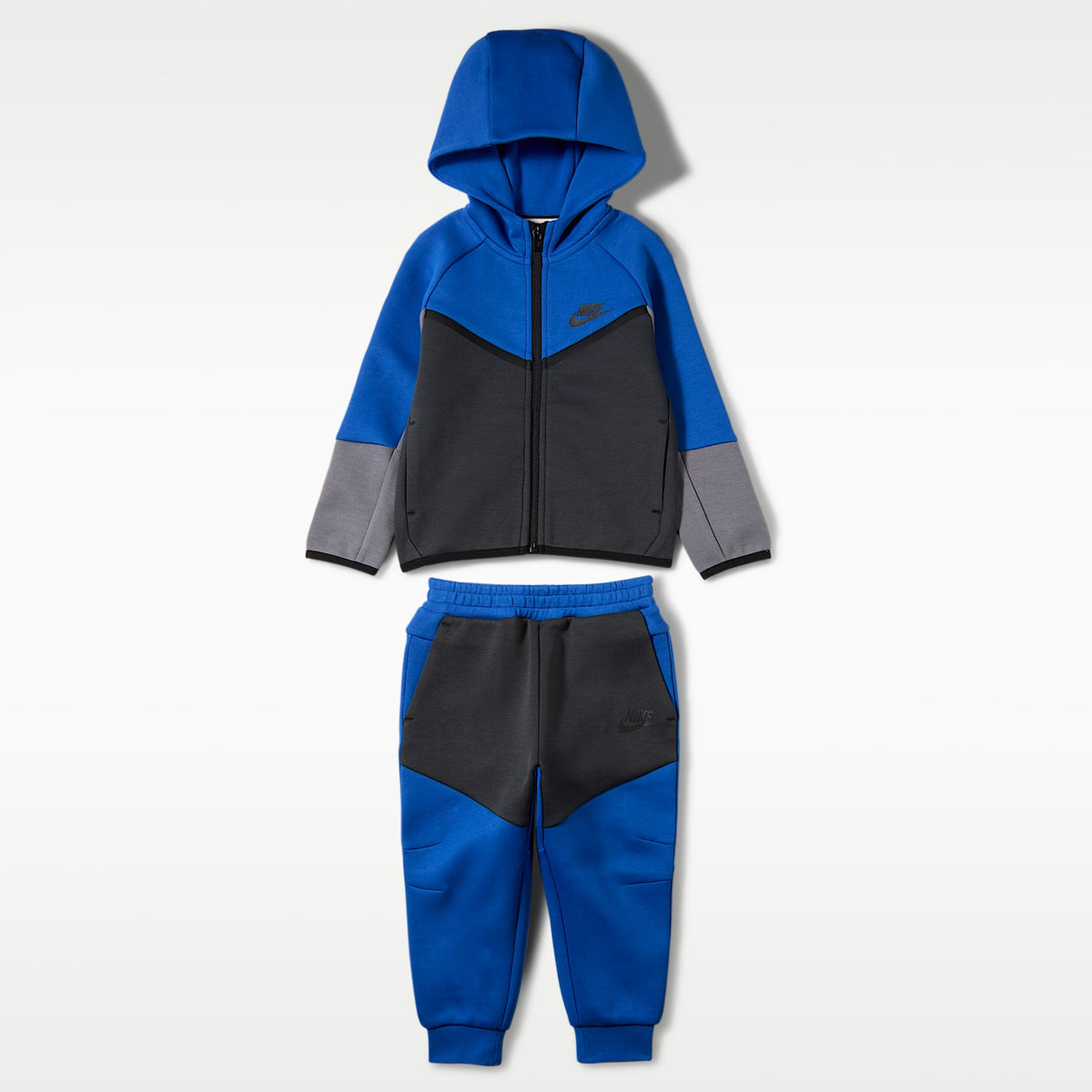 Conjunto de 2 piezas de Tech Fleece de cierre completo para bebé (12 a 24 meses) Nike Sportswear – Royal juego – vista 1