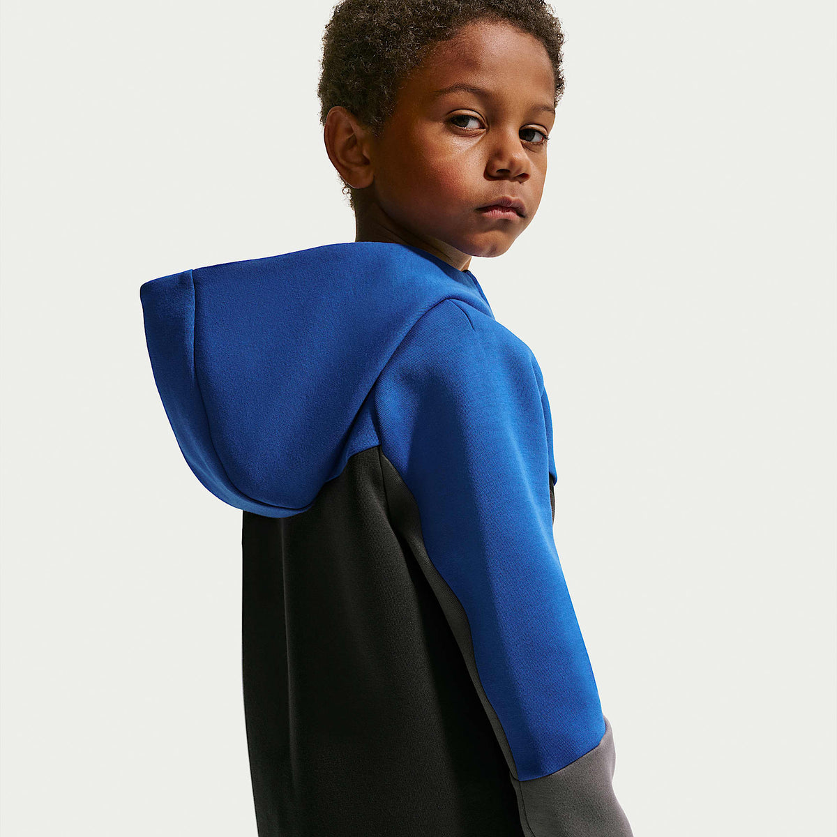 Conjunto de 2 piezas de sudadera de cierre completo Tech Fleece para niños talla pequeña Nike Sportswear – Royal juego – vista 3