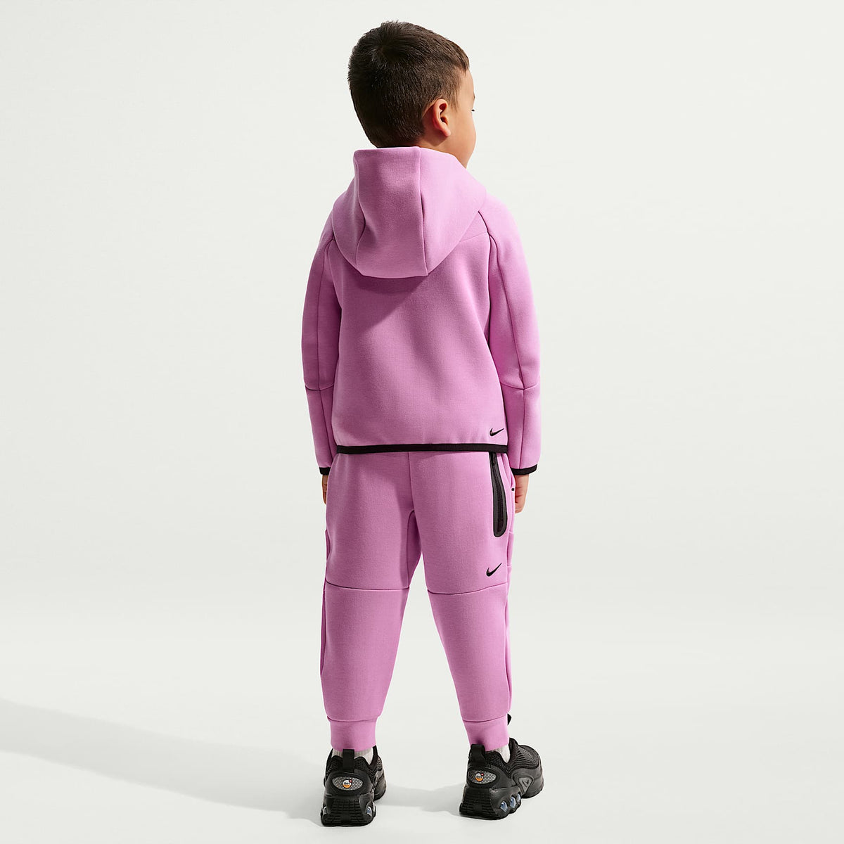 Conjunto de 2 piezas de Tech Fleece de cierre completo infantil Nike Sportswear – Morado – vista 7