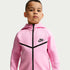 Conjunto de 2 piezas de sudadera de cierre completo Tech Fleece para niños talla pequeña Nike Sportswear – Rosa amanecer – vista 2