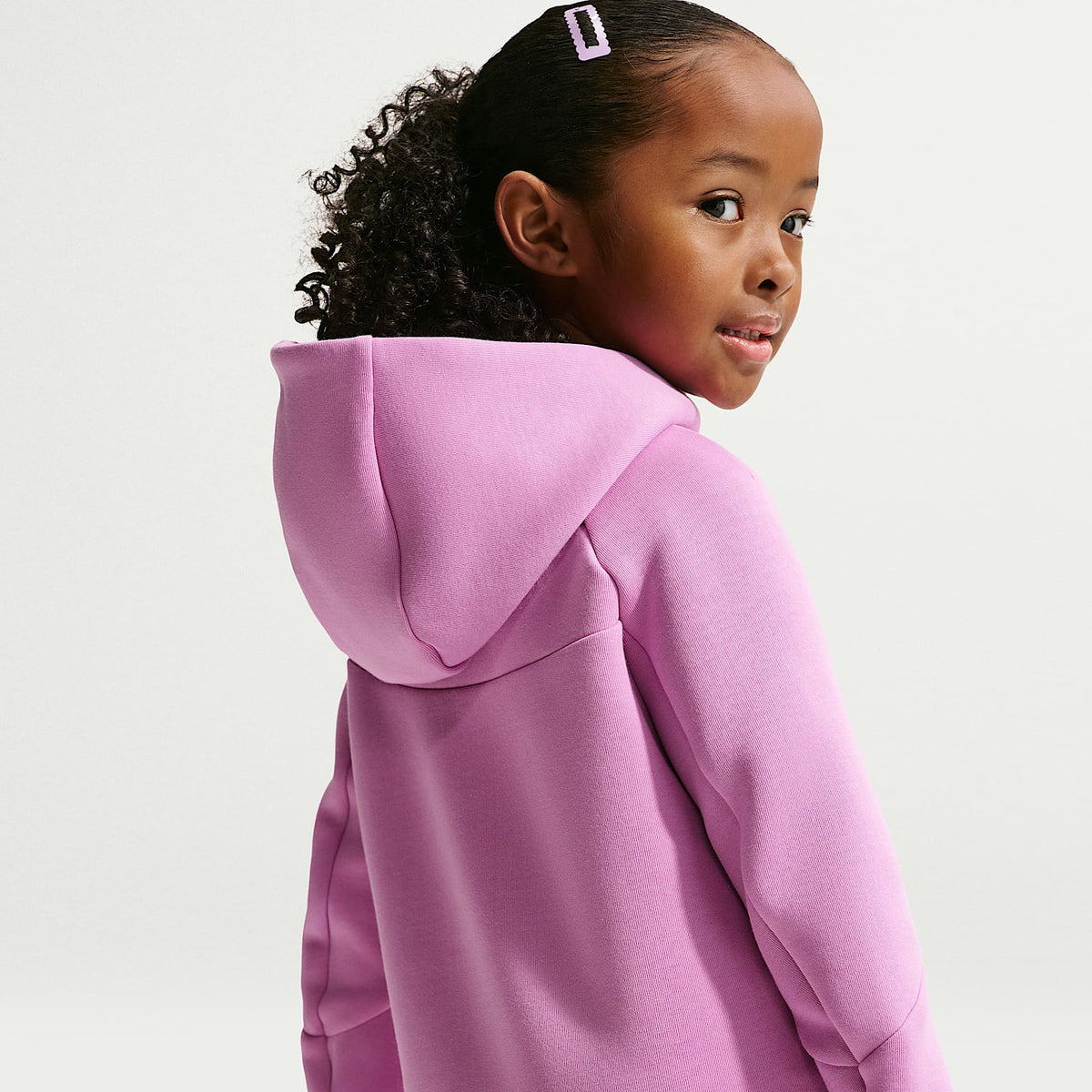 Conjunto de 2 piezas de sudadera de cierre completo Tech Fleece para niños talla pequeña Nike Sportswear – Morado – vista 3