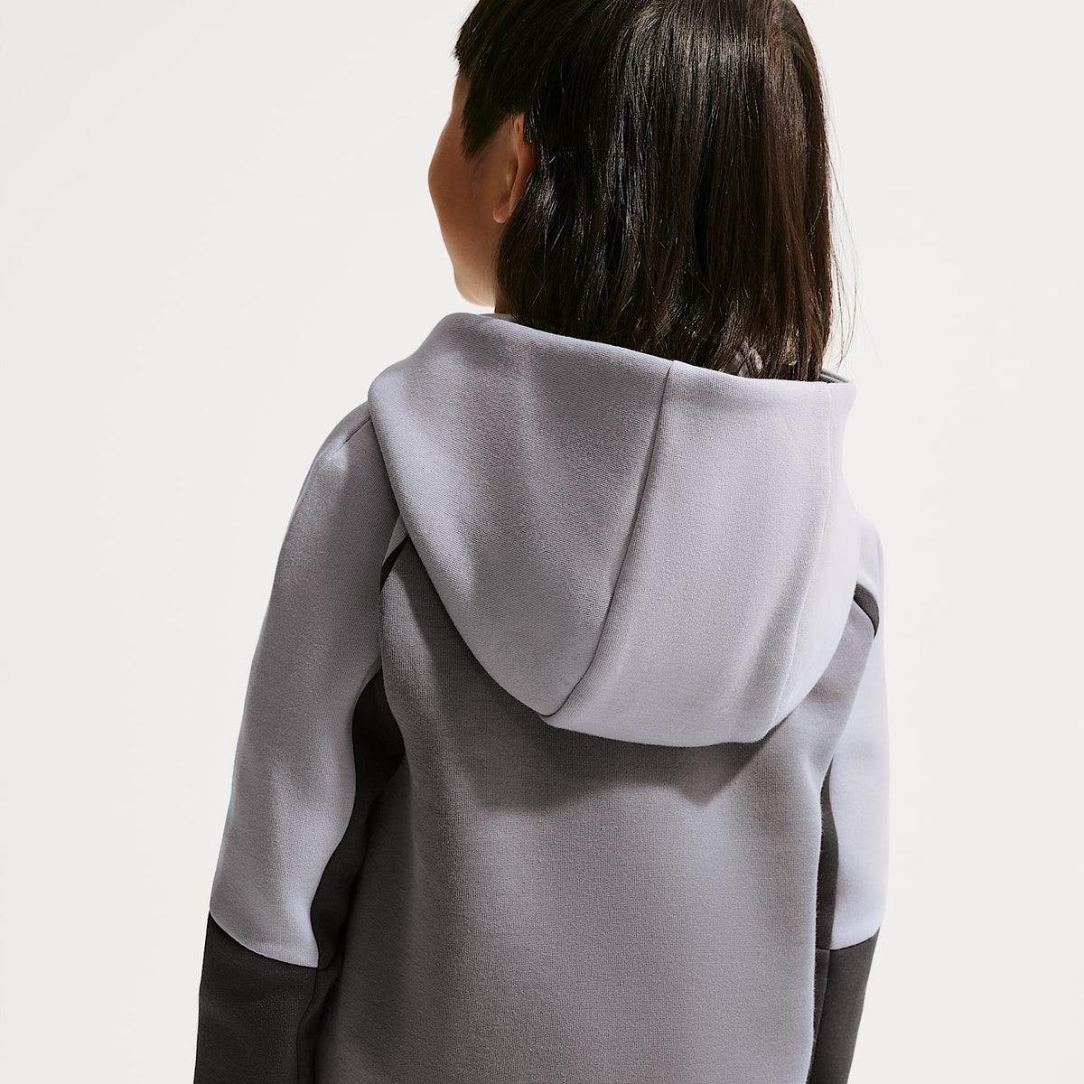 Conjunto de 2 piezas de Tech Fleece de cierre completo infantil Nike Sportswear – Gris lobo – vista 3
