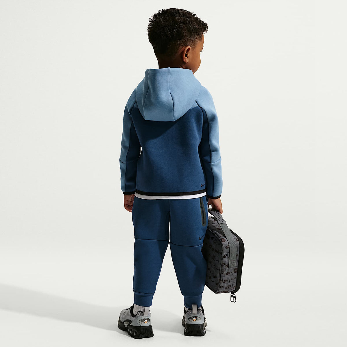 Conjunto de 2 piezas de Tech Fleece de cierre completo infantil Nike Sportswear – Azul de trabajo – vista 7