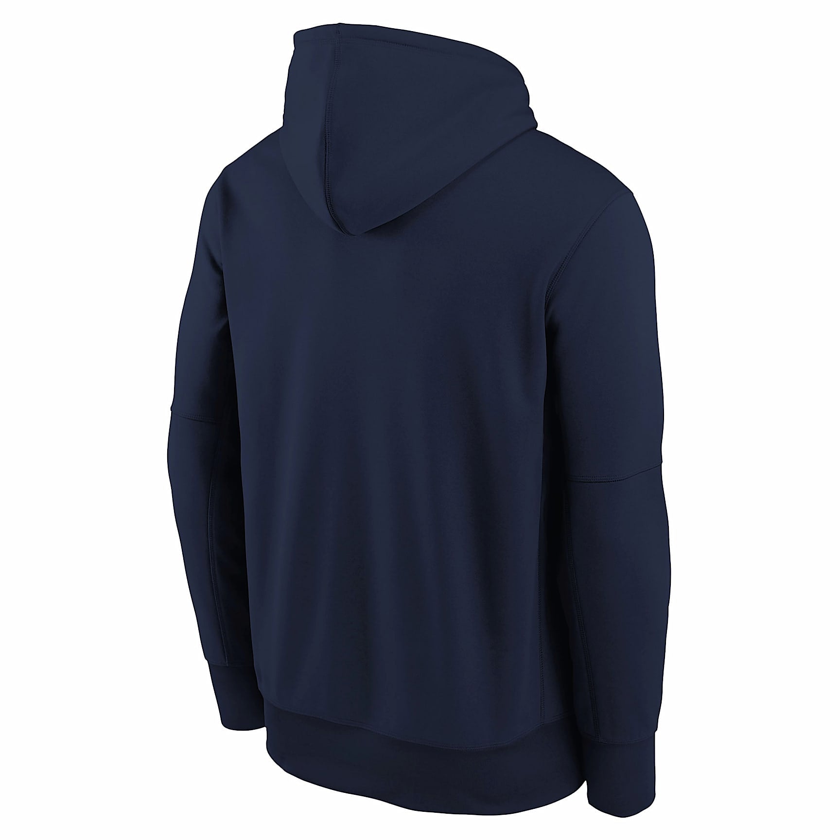 Sudadera con gorro sin cierre Nike Therma-FIT de la MLB para niños talla grande Milwaukee Brewers Authentic Collection – Azul marino/Oro/Blanco – vista 2