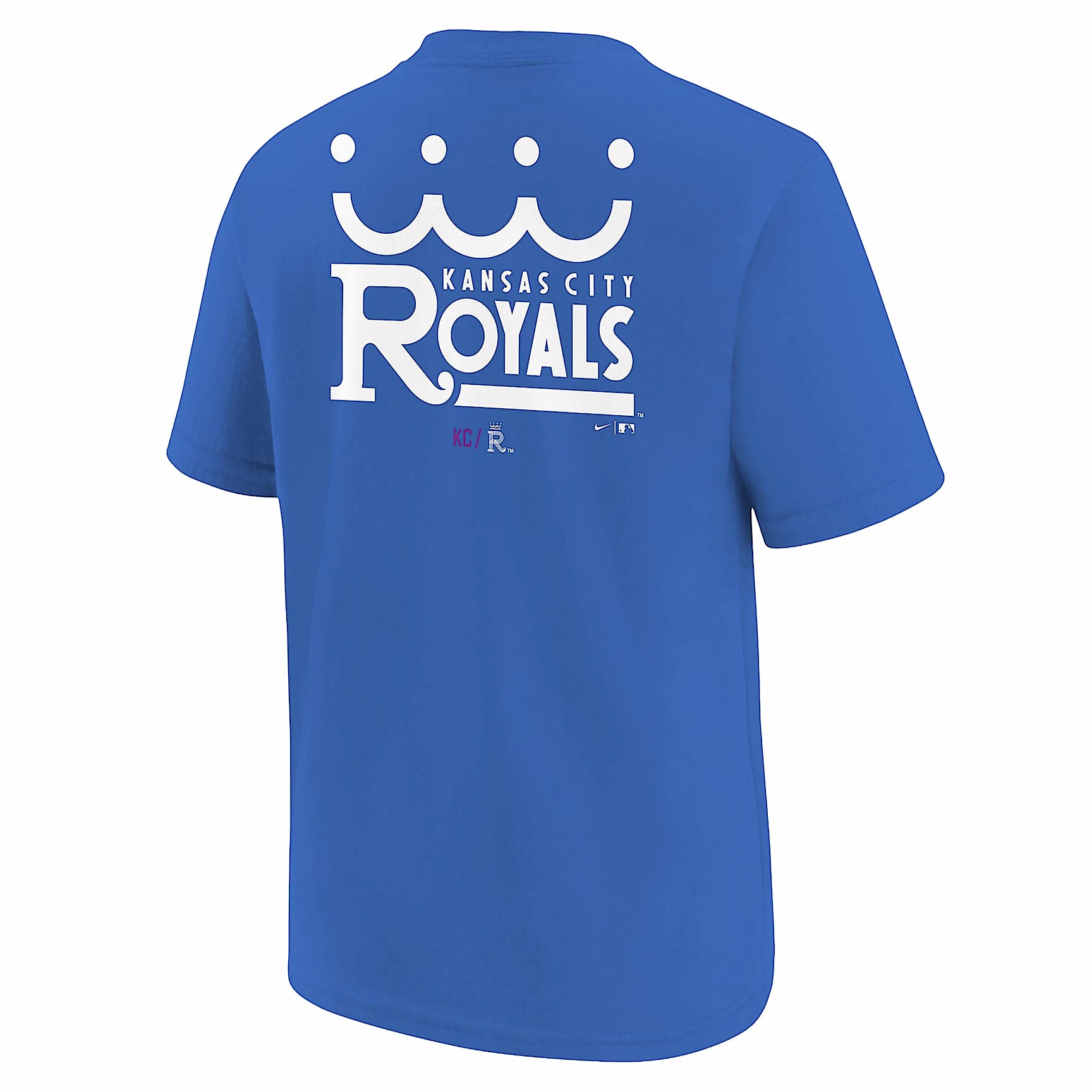 Playera Nike de la MLB para niños talla grande de los Kansas City Royals, edición City Connect – Royal – vista 2