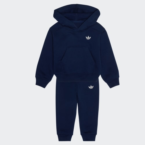 Conjunto adidas Originals 2-Piece Long Sleeve Essential Fleece Hooded Pullover & Jogger Pant Set para Bebés y Niños Pequeños KL6643