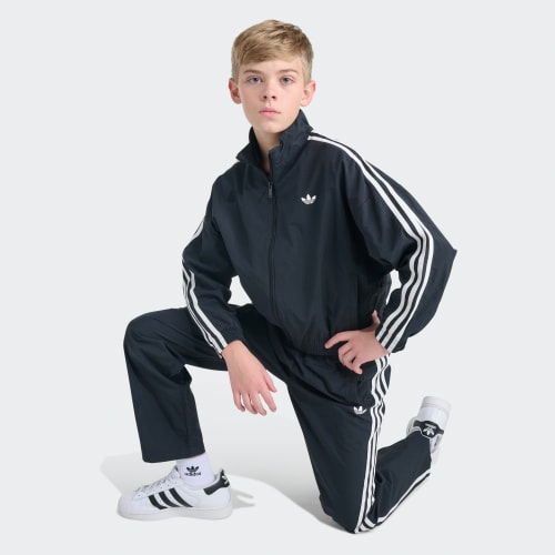 Chaqueta adidas Originals Long Sleeve Full-Zip 3-Stripes para Niños KL6535