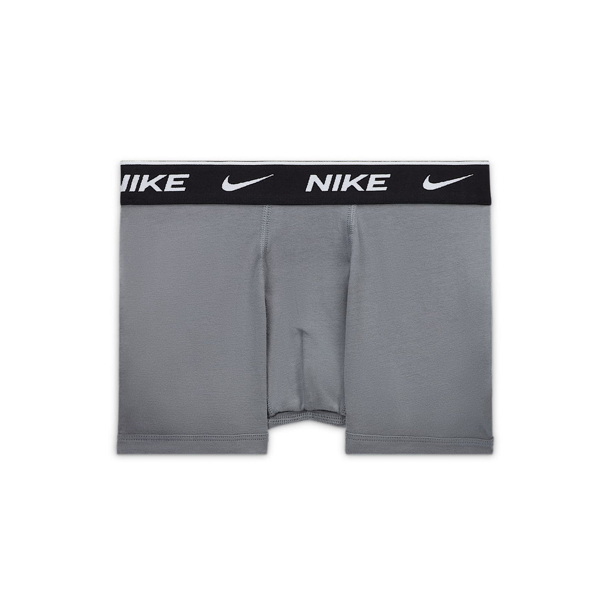 Ropa interior de algodón Dri-FIT para todos los días con estampado para niños talla grande (3 unidades) Nike – Gris oscuro jaspeado/Negro – vista 4