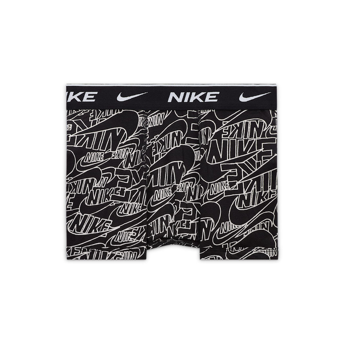Ropa interior de algodón Dri-FIT para todos los días con estampado para niños talla grande (3 unidades) Nike – Gris oscuro jaspeado/Negro – vista 2