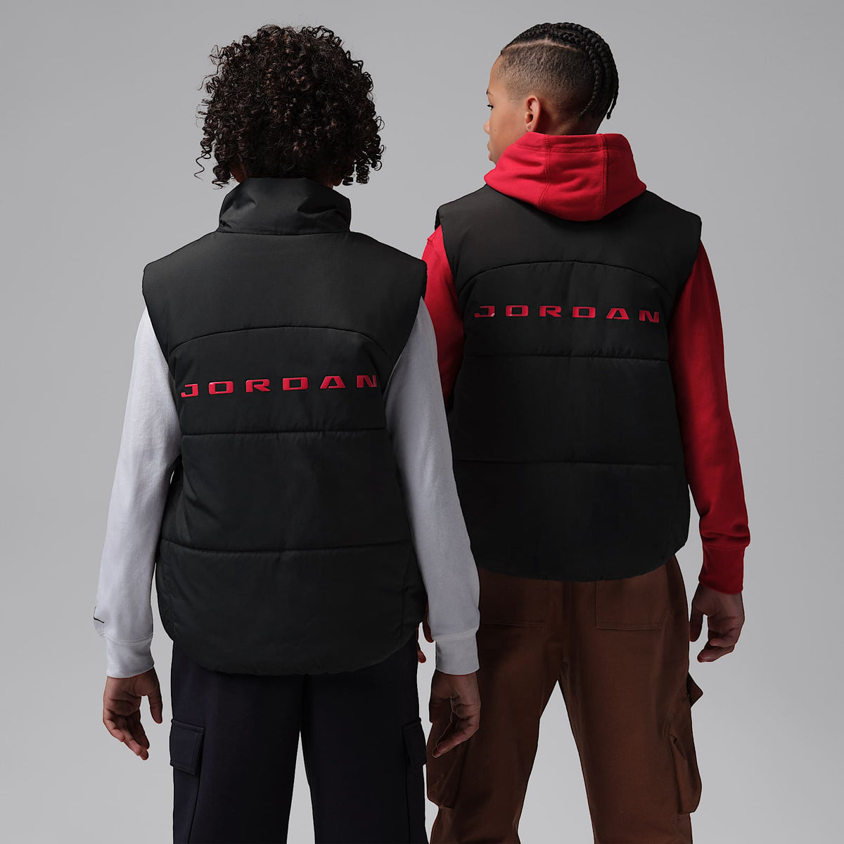 Chaleco acolchado para niños talla grande Jordan – Negro – vista 2