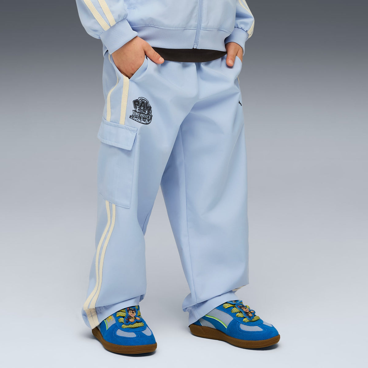 Pantalón T7 PUMA x PAW PATROL para niños – Snow Mountain Blue – vista 1
