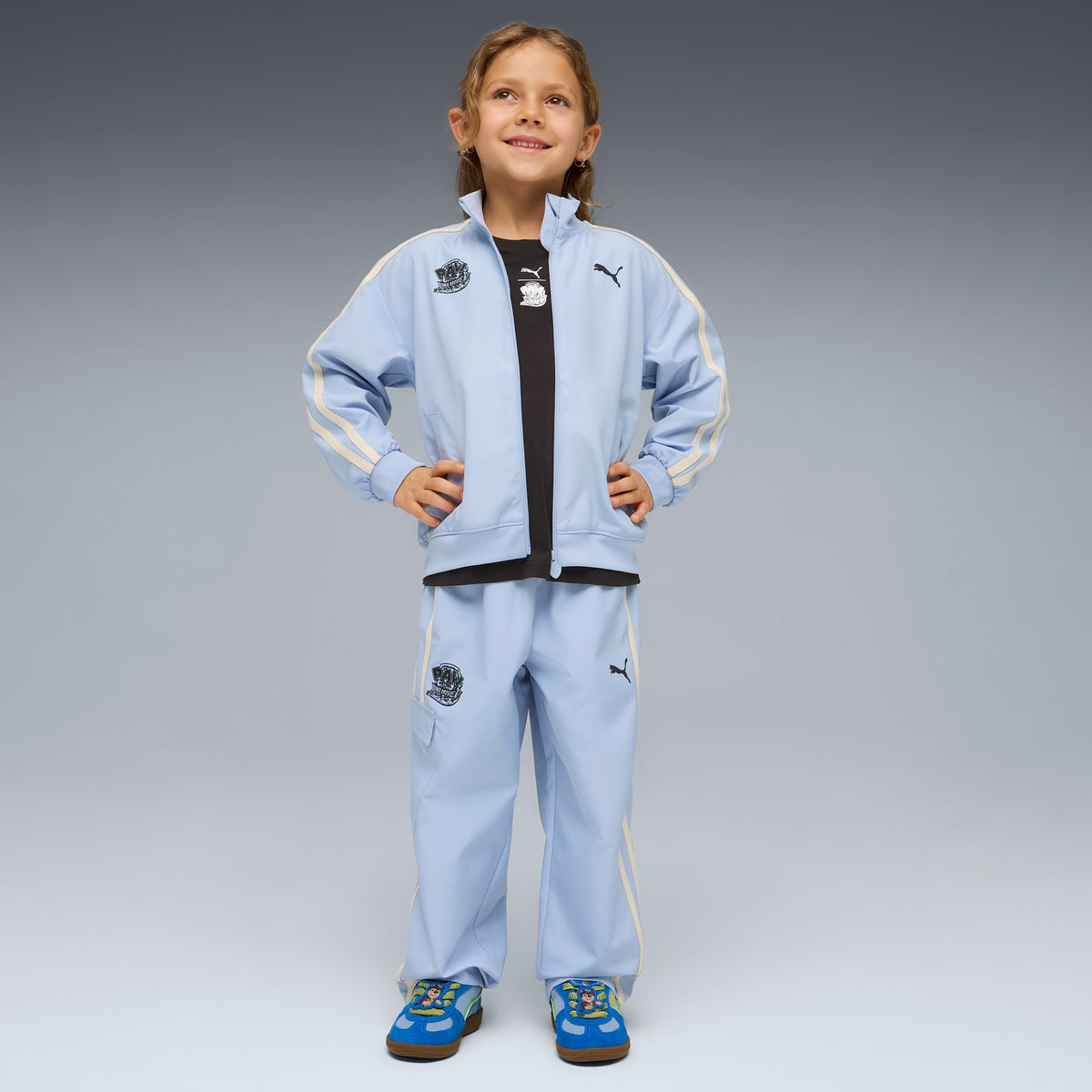 Pantalón T7 PUMA x PAW PATROL para niños – Snow Mountain Blue – vista 3