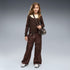 Pantalón cargo holgado juvenil Midnight Shadow – Chocolate Fondue – vista 1