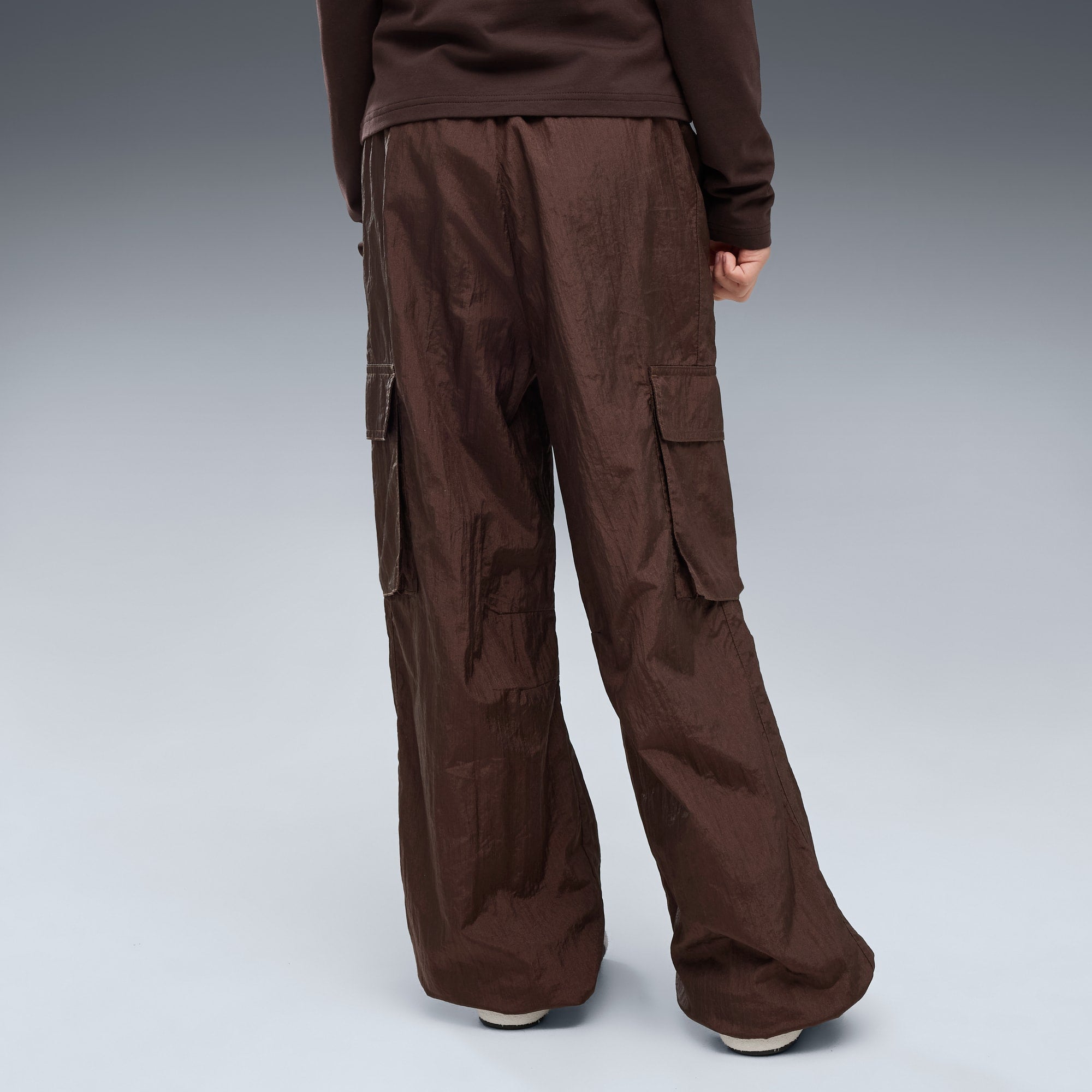 Pantalón cargo holgado juvenil Midnight Shadow – Chocolate Fondue – vista 2