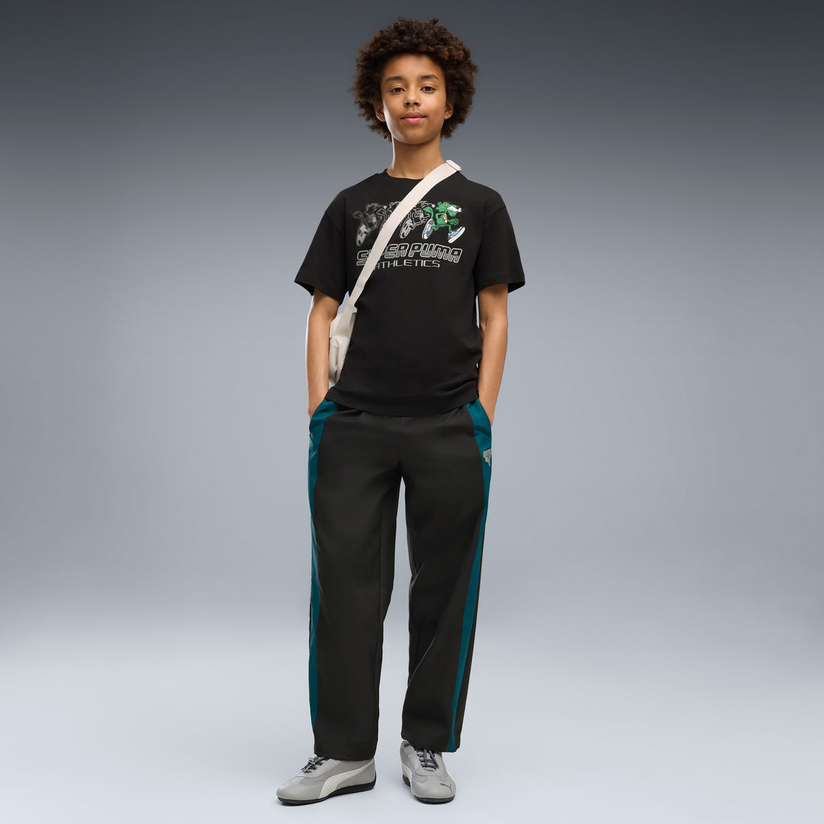 Pantalón juvenil PUMA T7 Super – PUMA BLACK – vista 1