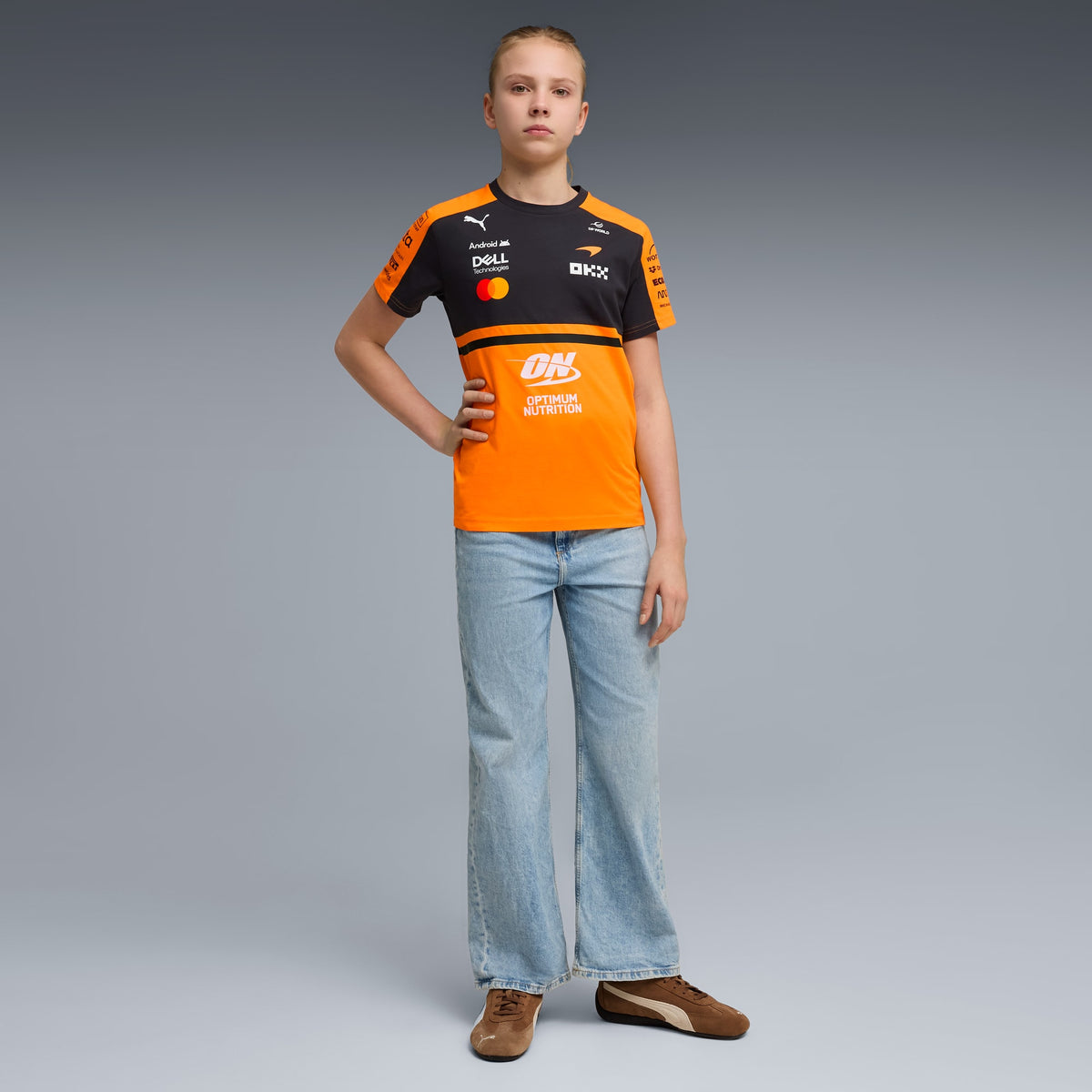 Playera McLAREN MASTERCARD F1 TEAM Réplica juvenil – Papaya – vista 3